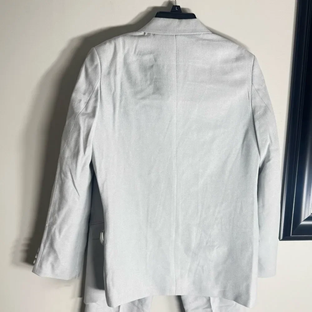 Nautica Big Boys Pindot 2 Piece Suit Set Light Grey, boy suit top and bottom 18